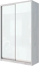 2-х дверный шкаф-купе с цветной пленкой Белый №10 2400 1682 420